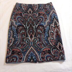 Talbot Multi-Color Pencil Skirt Size 8